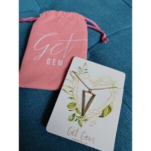 Get Gem Pave Open Triangle Gold Necklace